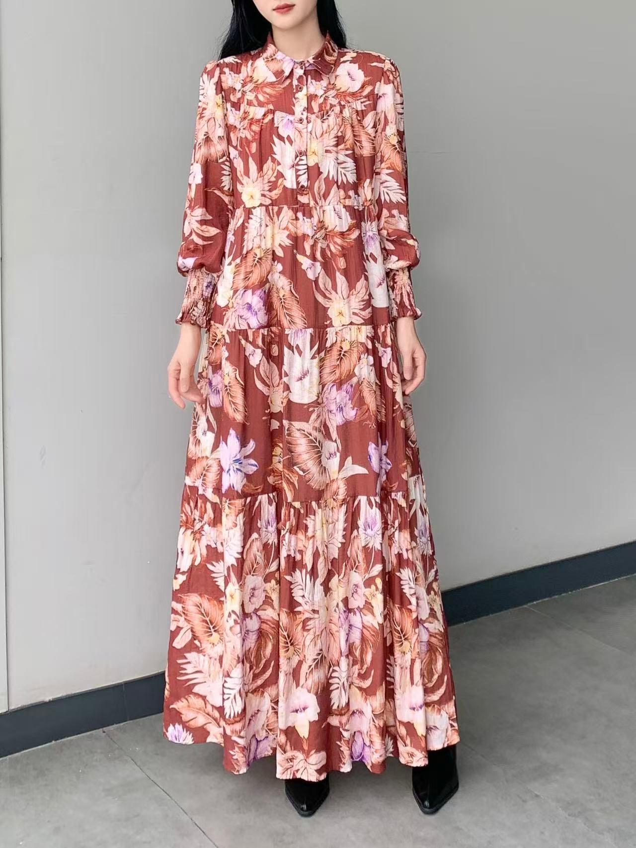 Floral Print Maxi Dress
