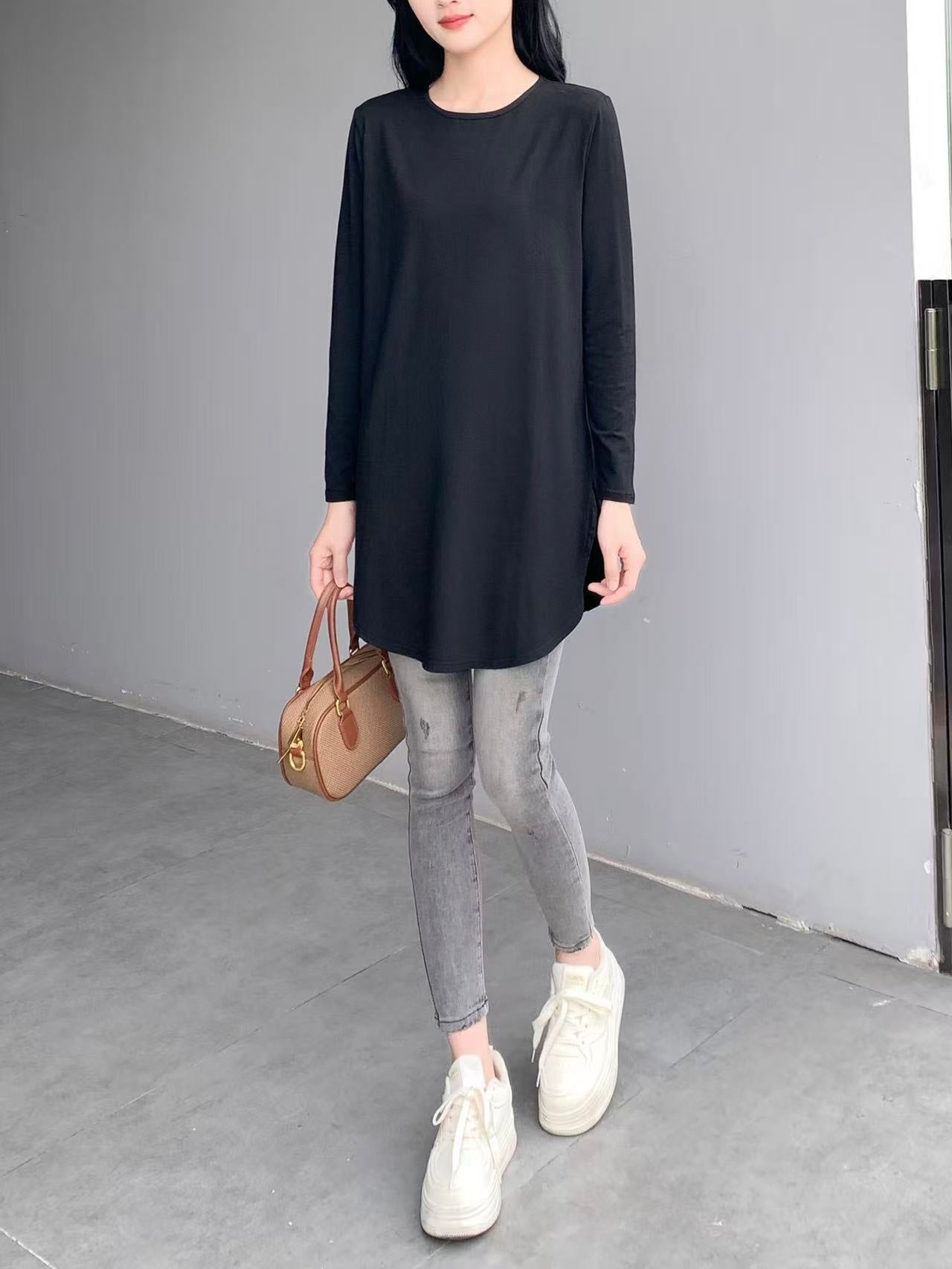 Drop Shoulder Long Sleeve Shirt