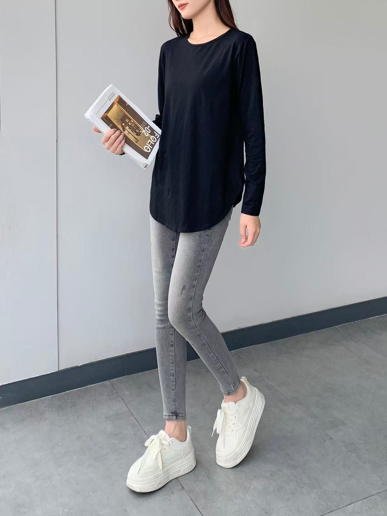 Cotton Long Sleeves Top