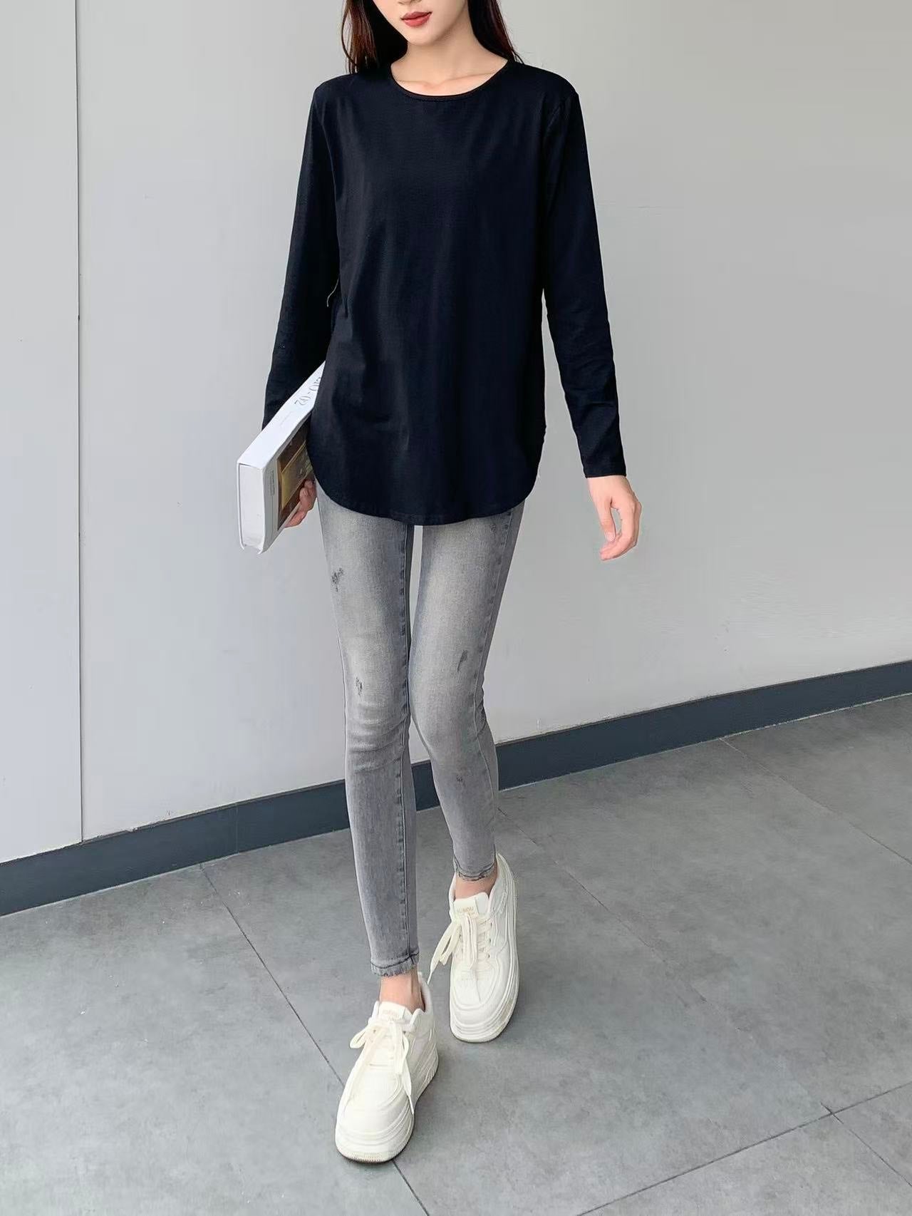 Cotton Long Sleeves Top
