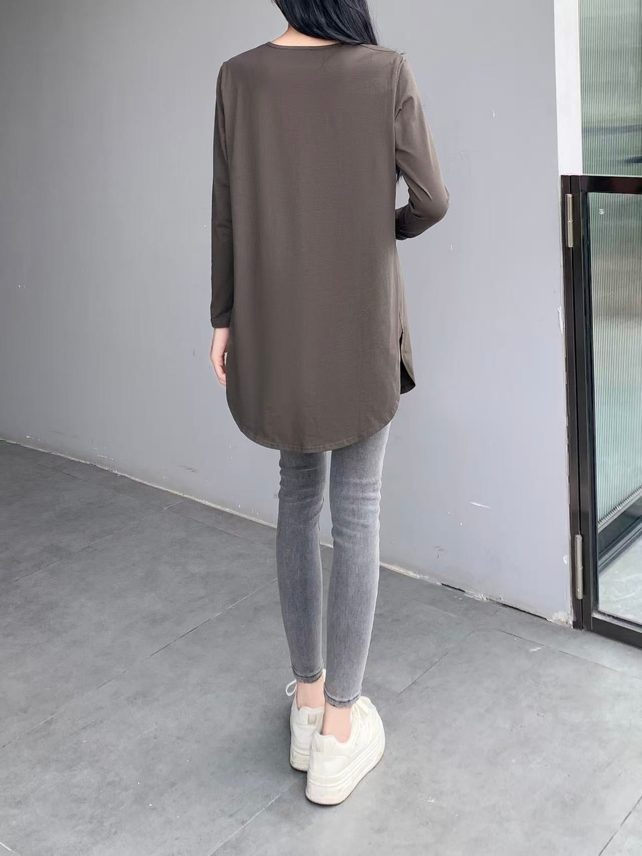 Drop Shoulder Long Sleeve Shirt