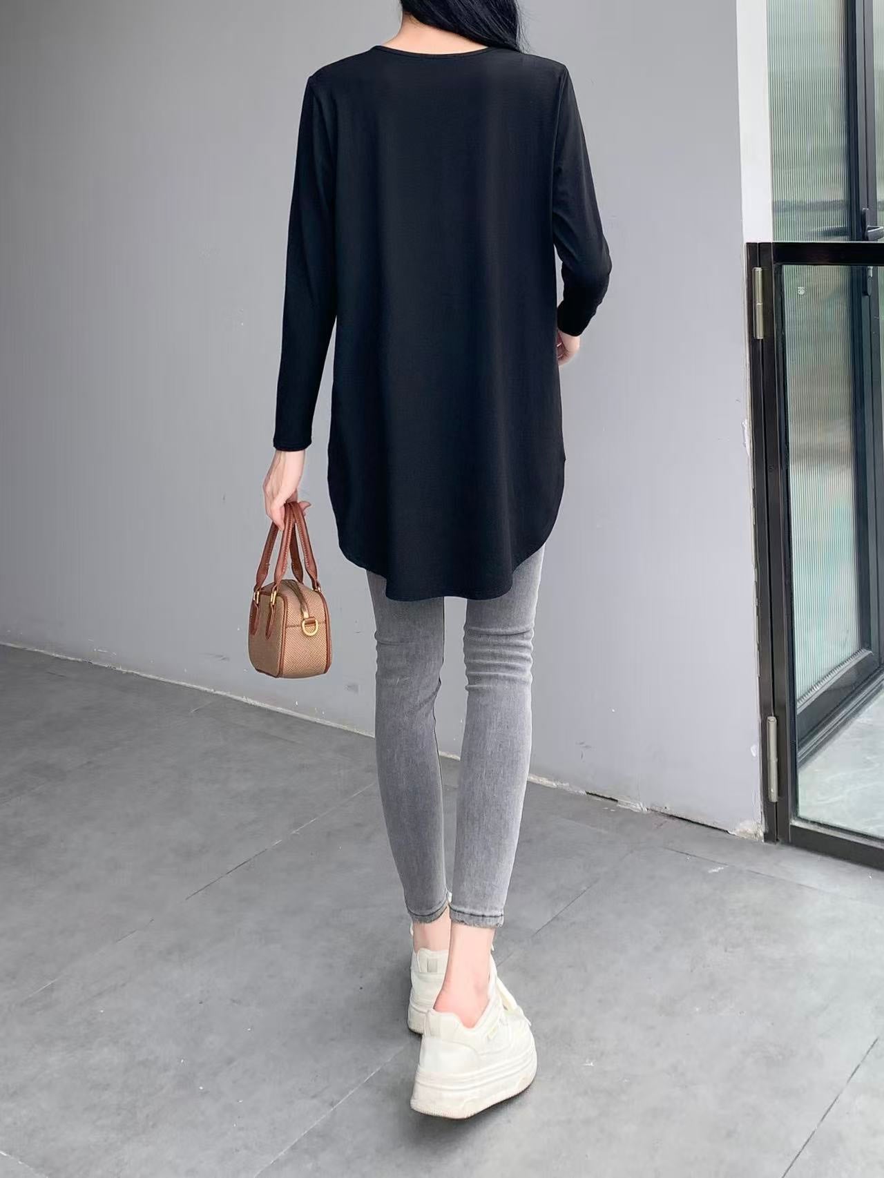 Drop Shoulder Long Sleeve Shirt