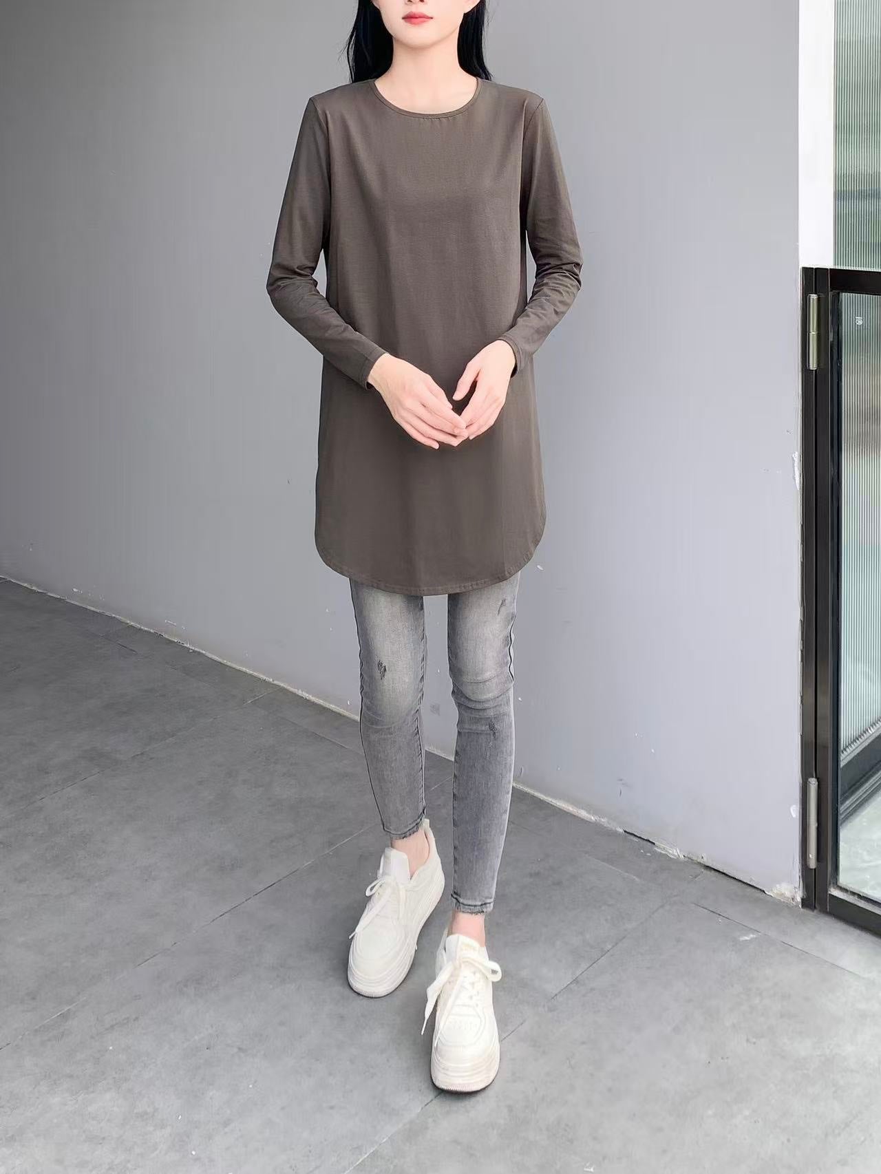 Drop Shoulder Long Sleeve Shirt