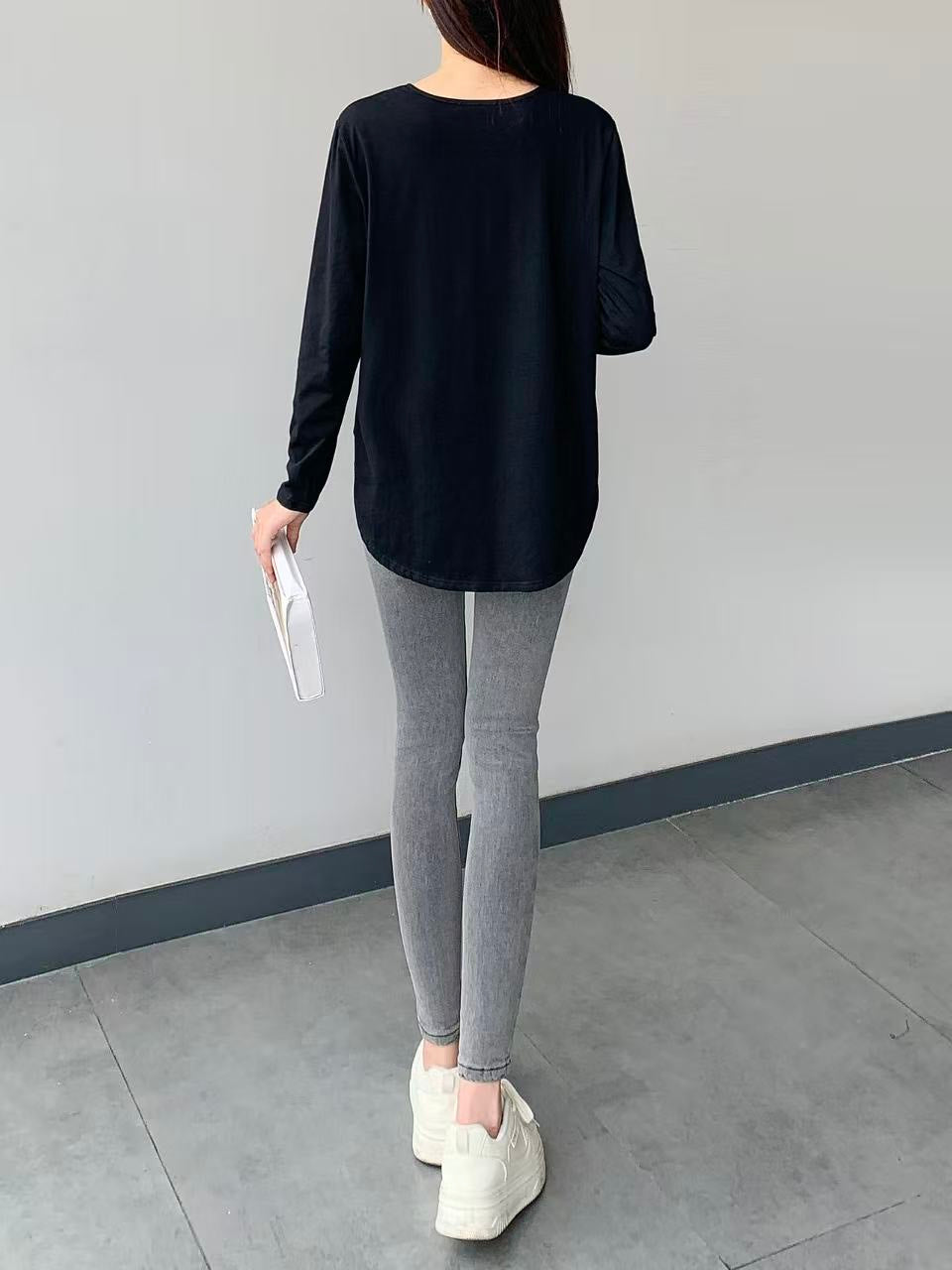 Casual Cotton Long Sleeve Top