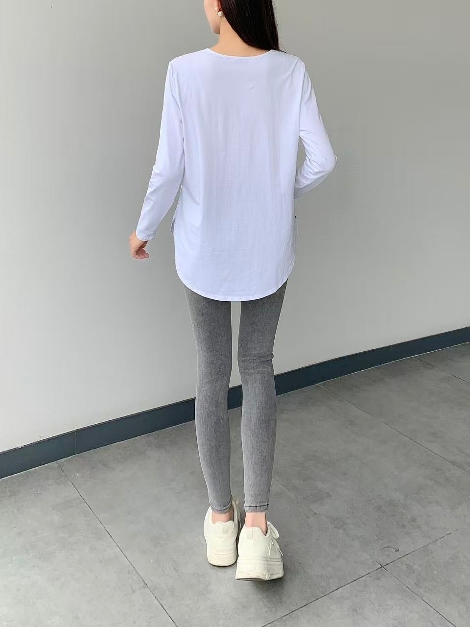 Casual Cotton Long Sleeve Top