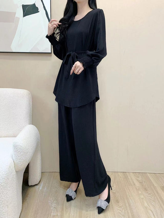 Long Sleeve Top (L-24001) & Pants (L-6810B)