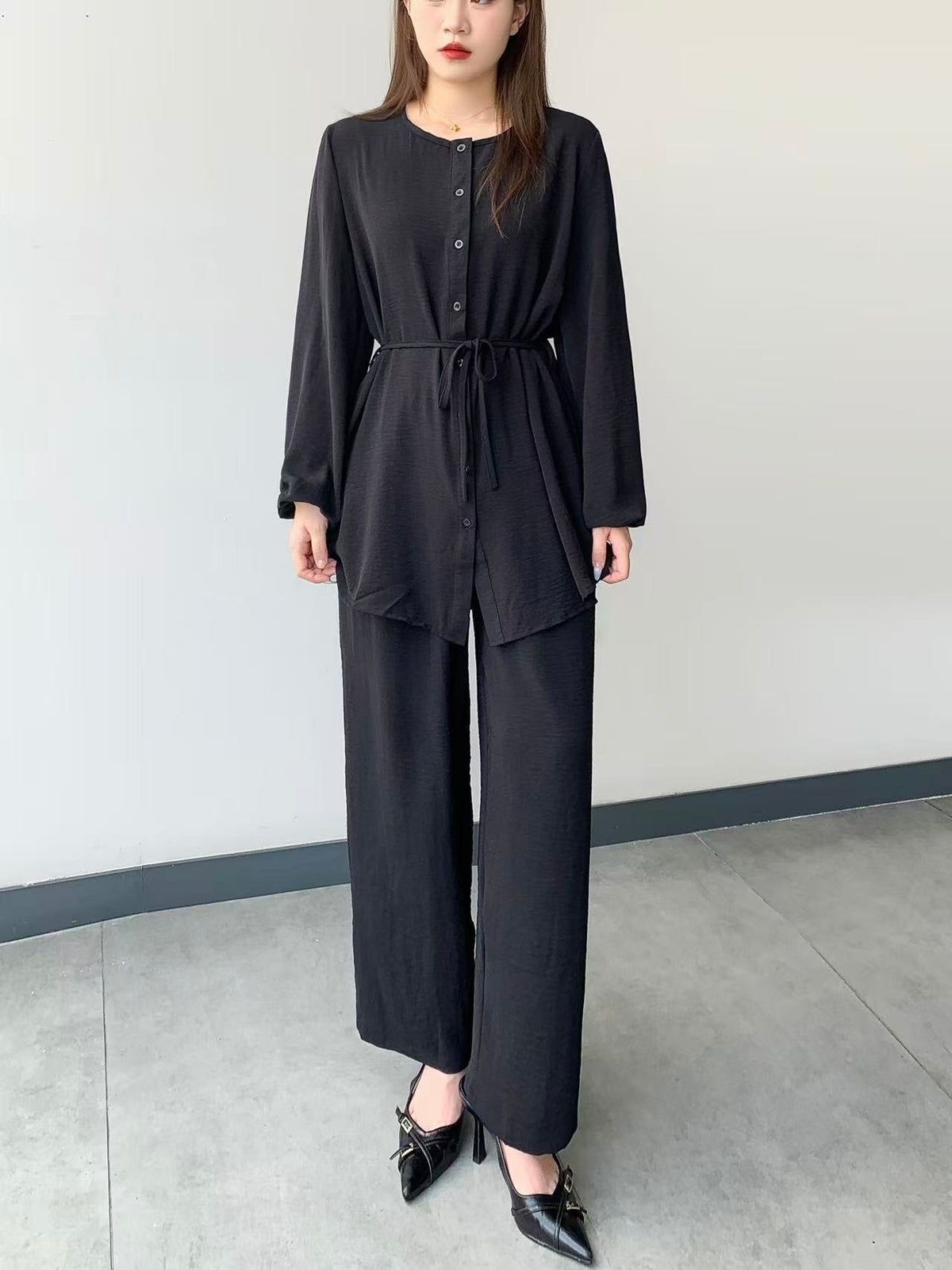 Long Sleeve Top (L-24001) & Pants (L-6810B)