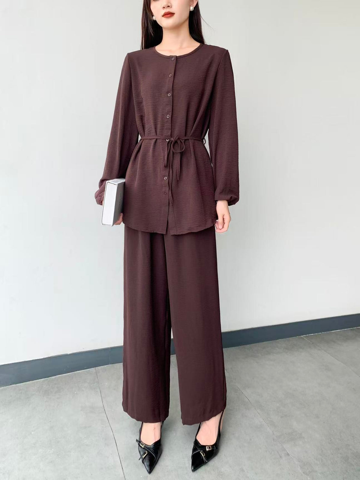Long Sleeve Top (L-24001) & Pants (L-6810B)