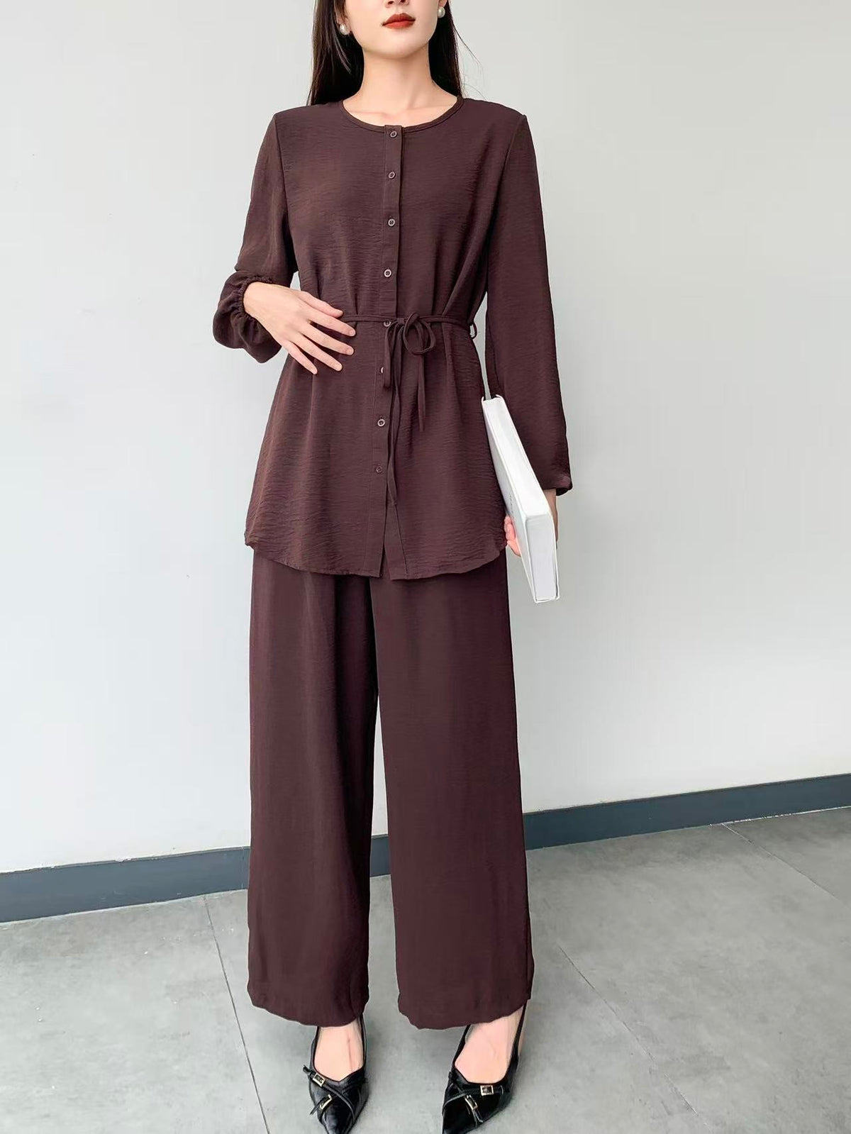 Long Sleeve Top (L-24001) & Pants (L-6810B)
