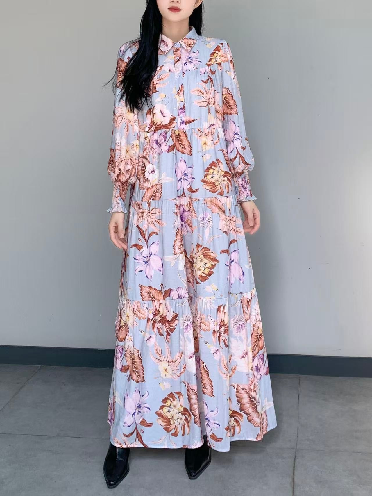 Floral Print Maxi Dress