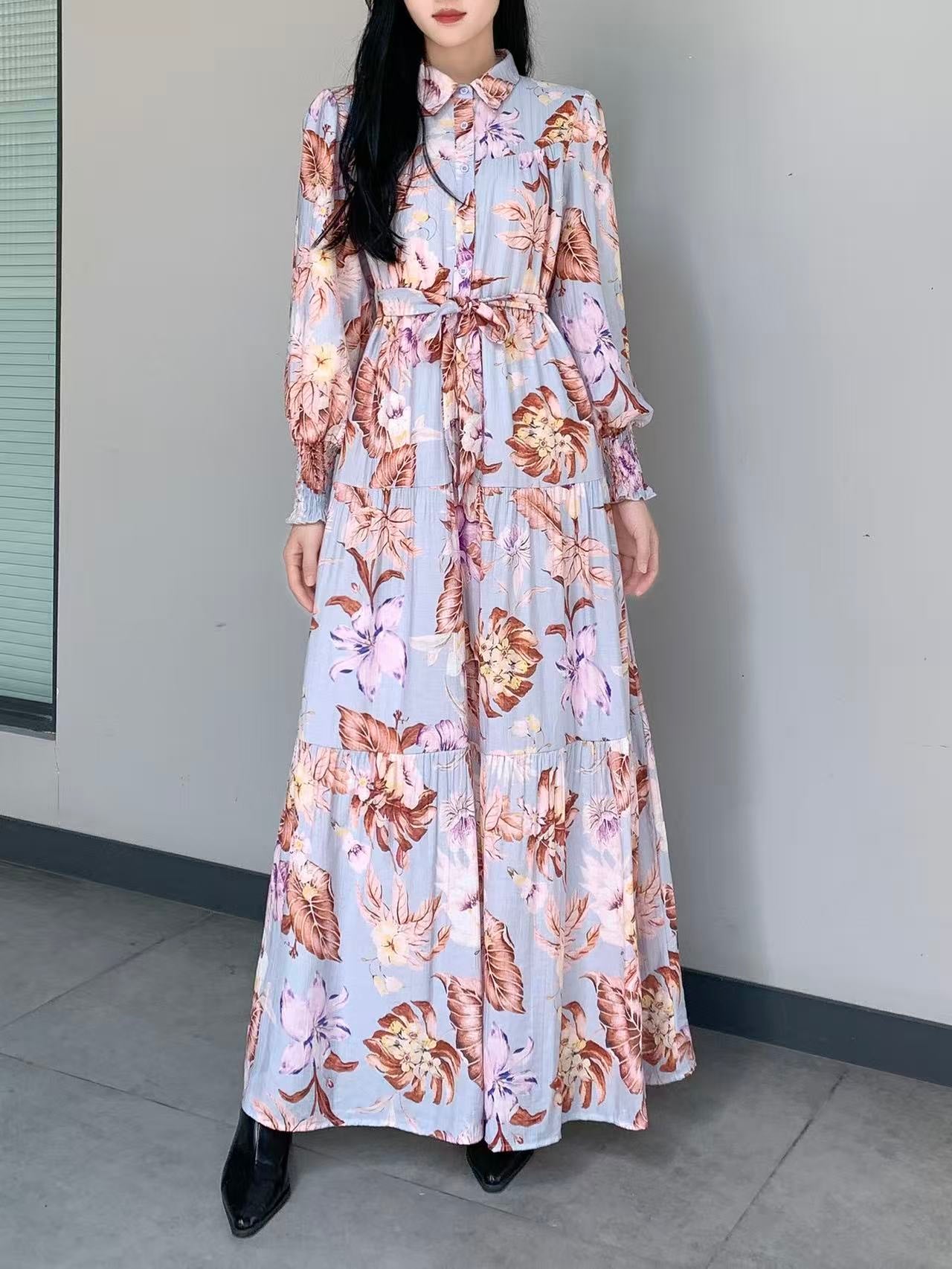 Floral Print Maxi Dress