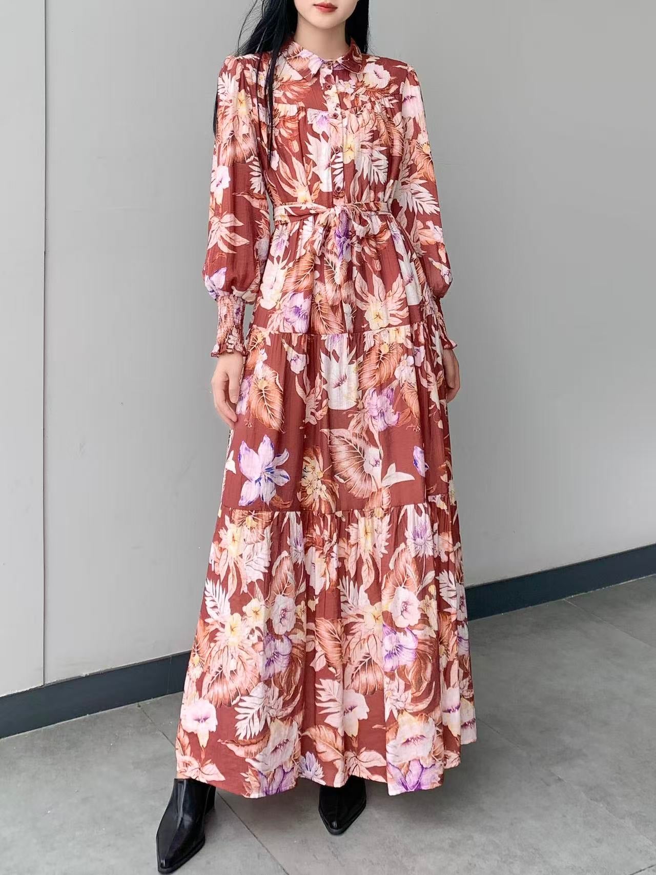 Floral Print Maxi Dress