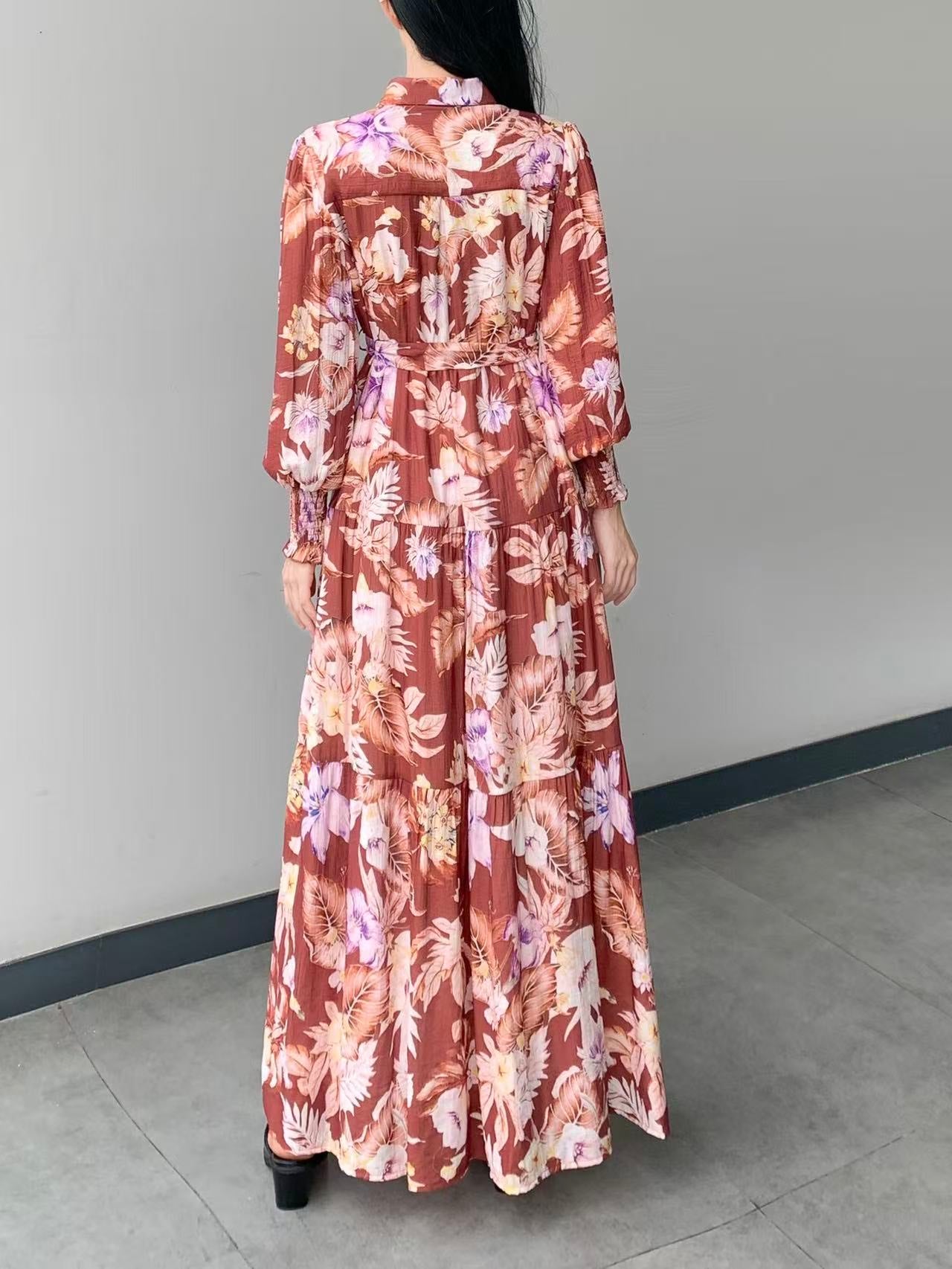 Floral Print Maxi Dress