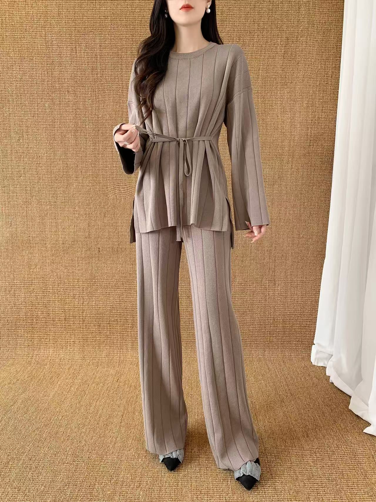 Ribbed Knit Set