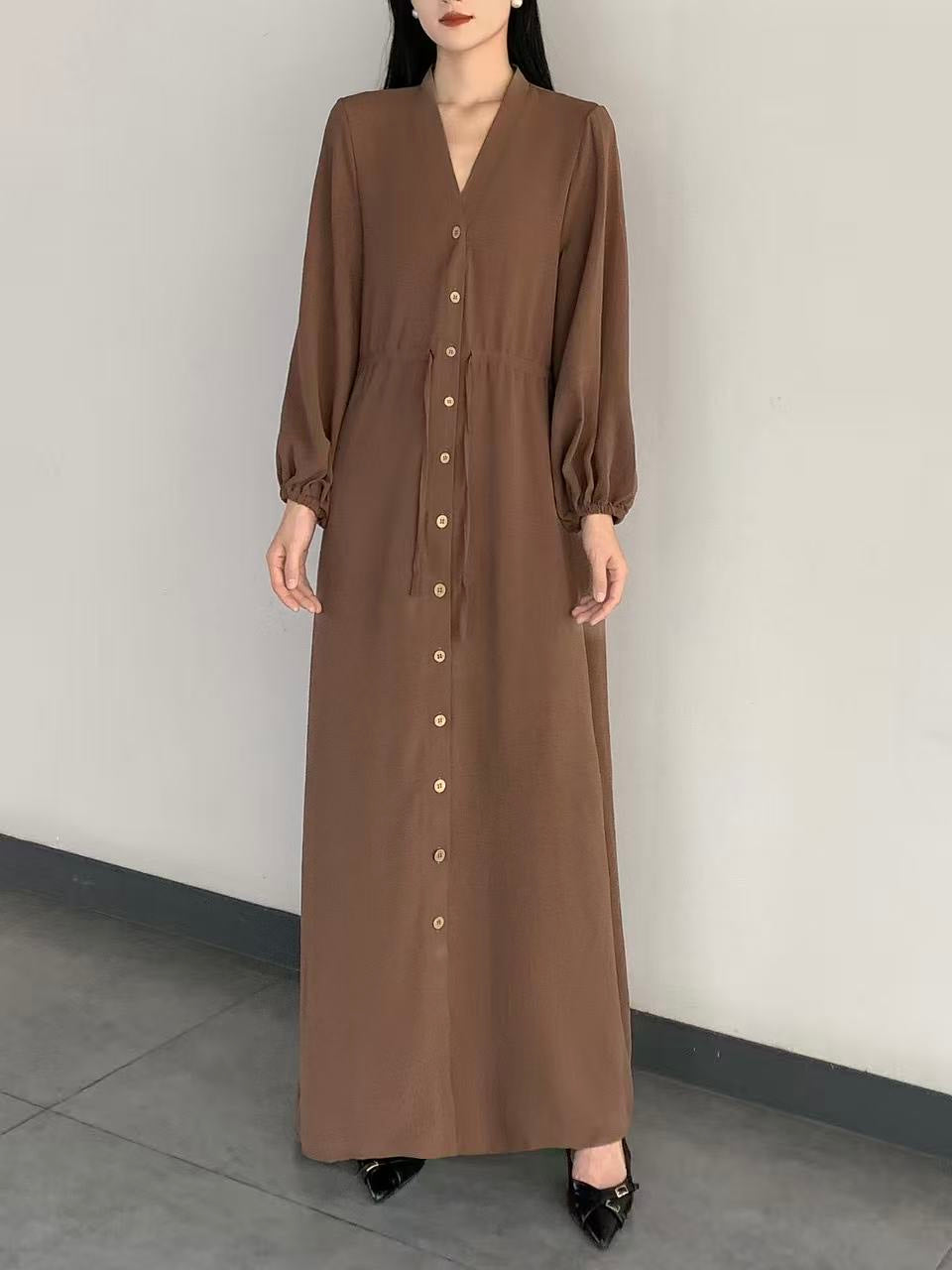 Button-up Maxi Dress