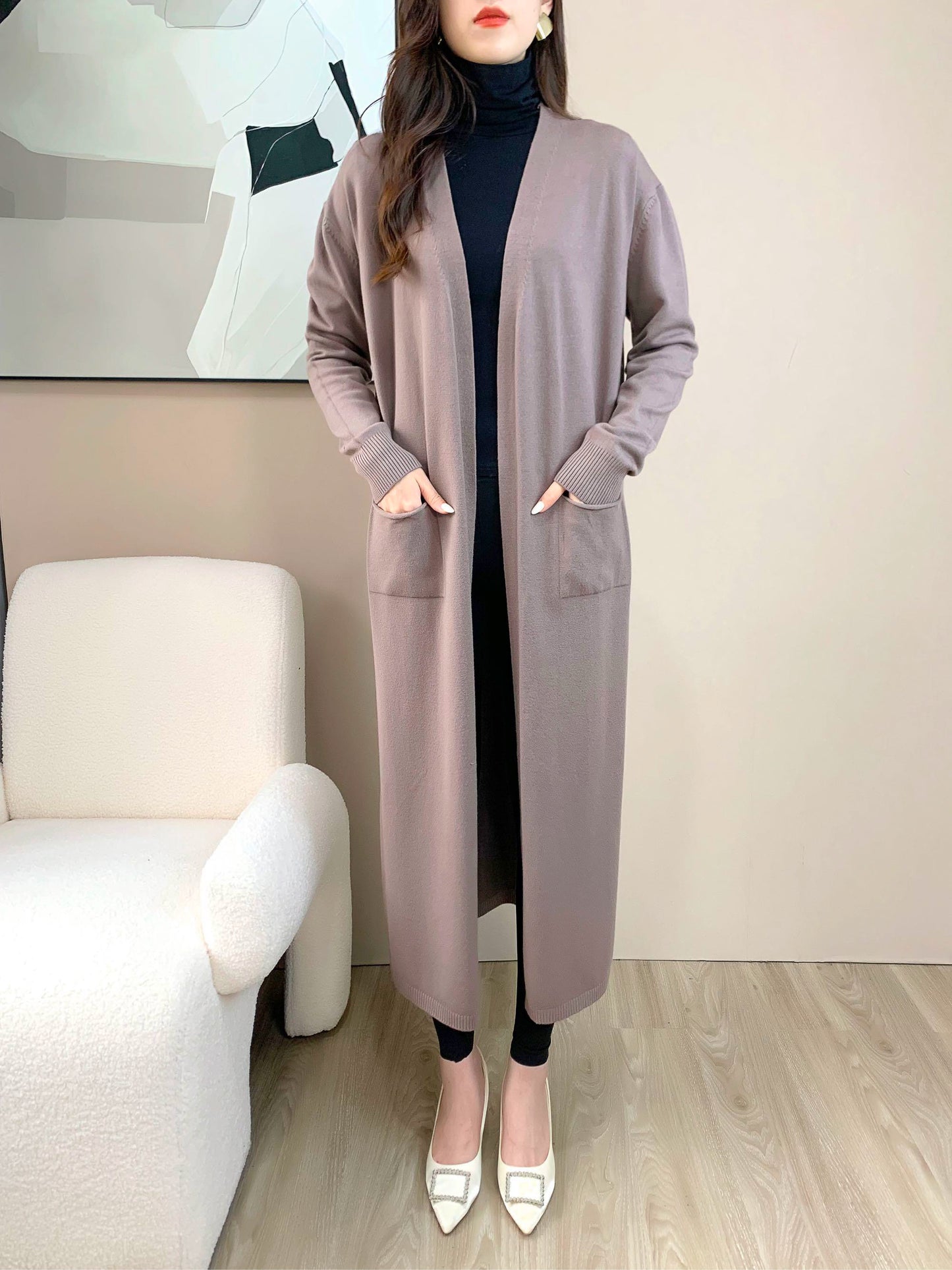 Long Sleeve Cardigan (L-19091A)