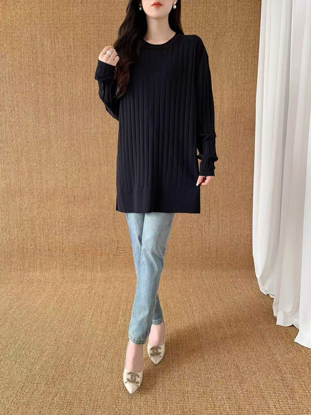 Ribbed Loose Fit Top