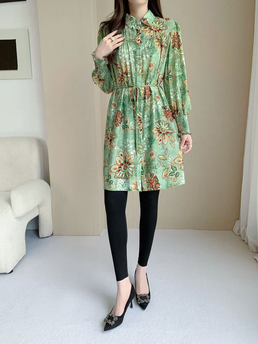 Sharp Shoulder Knee Dress