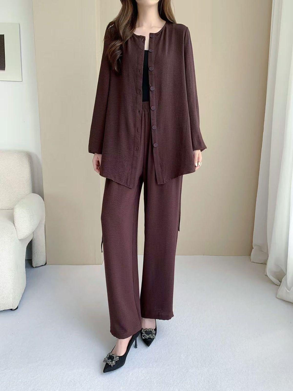 Baggy Long Sleeve Top ( L-24000) &Pant (L-6810B)