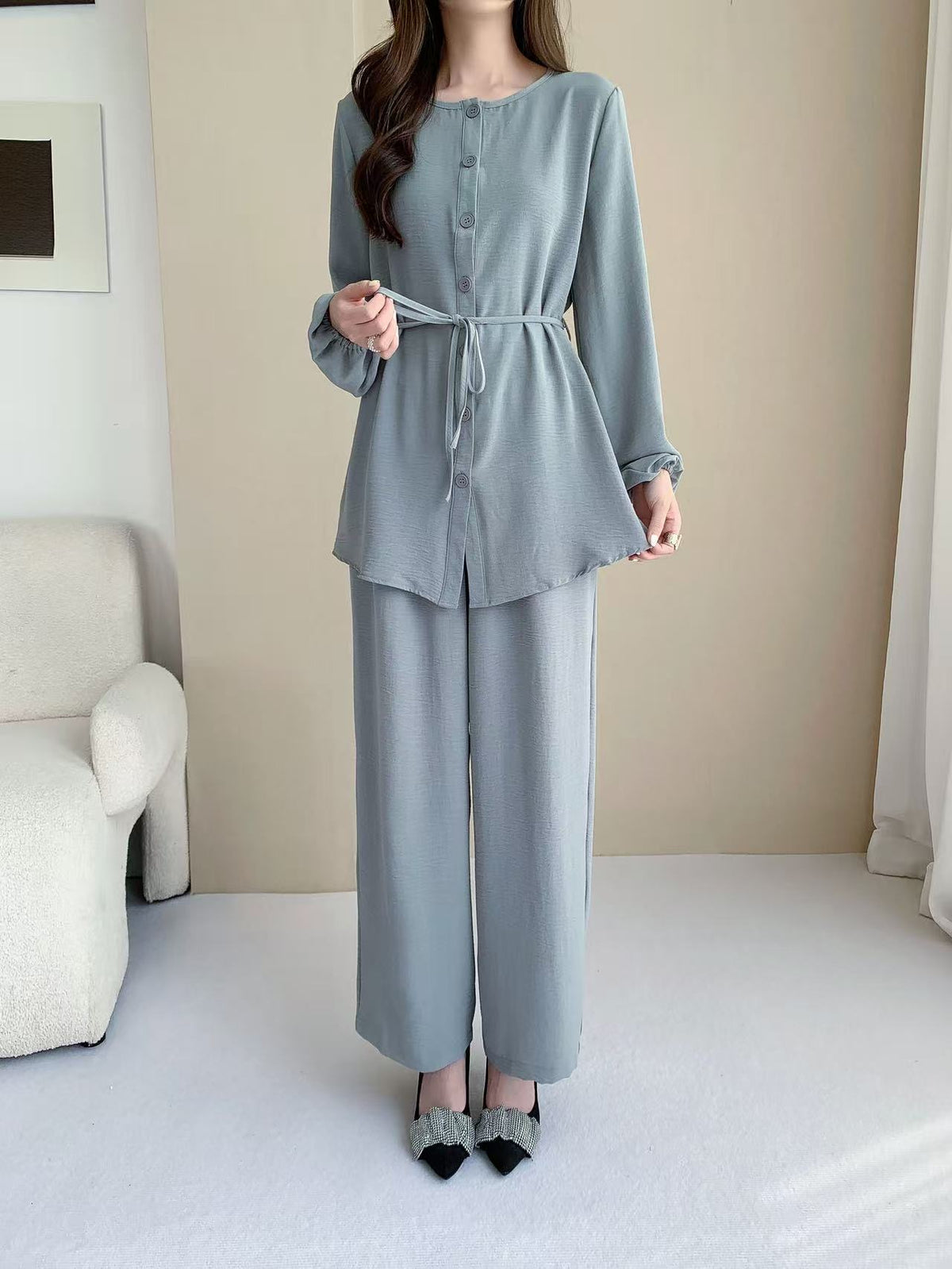 Baggy Long Sleeve Top ( L-24000) &Pant (L-6810B)