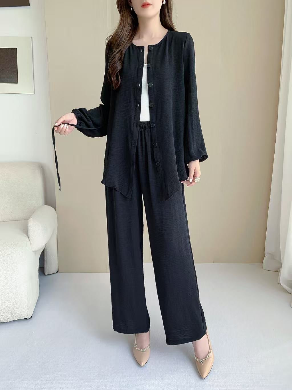 Baggy Long Sleeve Top ( L-24000) &Pant (L-6810B)