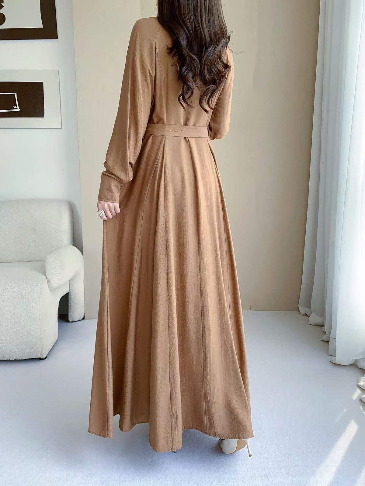 Shirt Maxi Dress (L-25920)