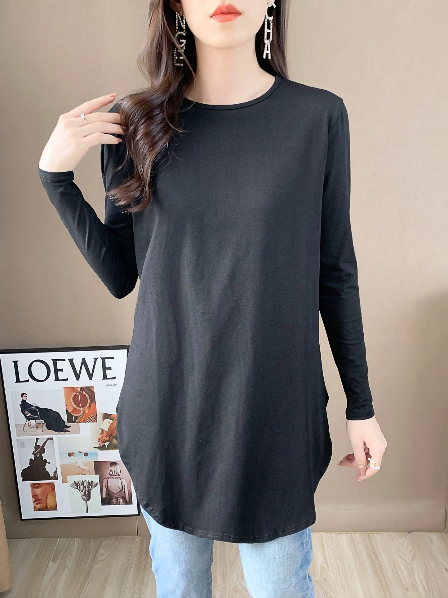Drop Shoulder Long Sleeve Shirt