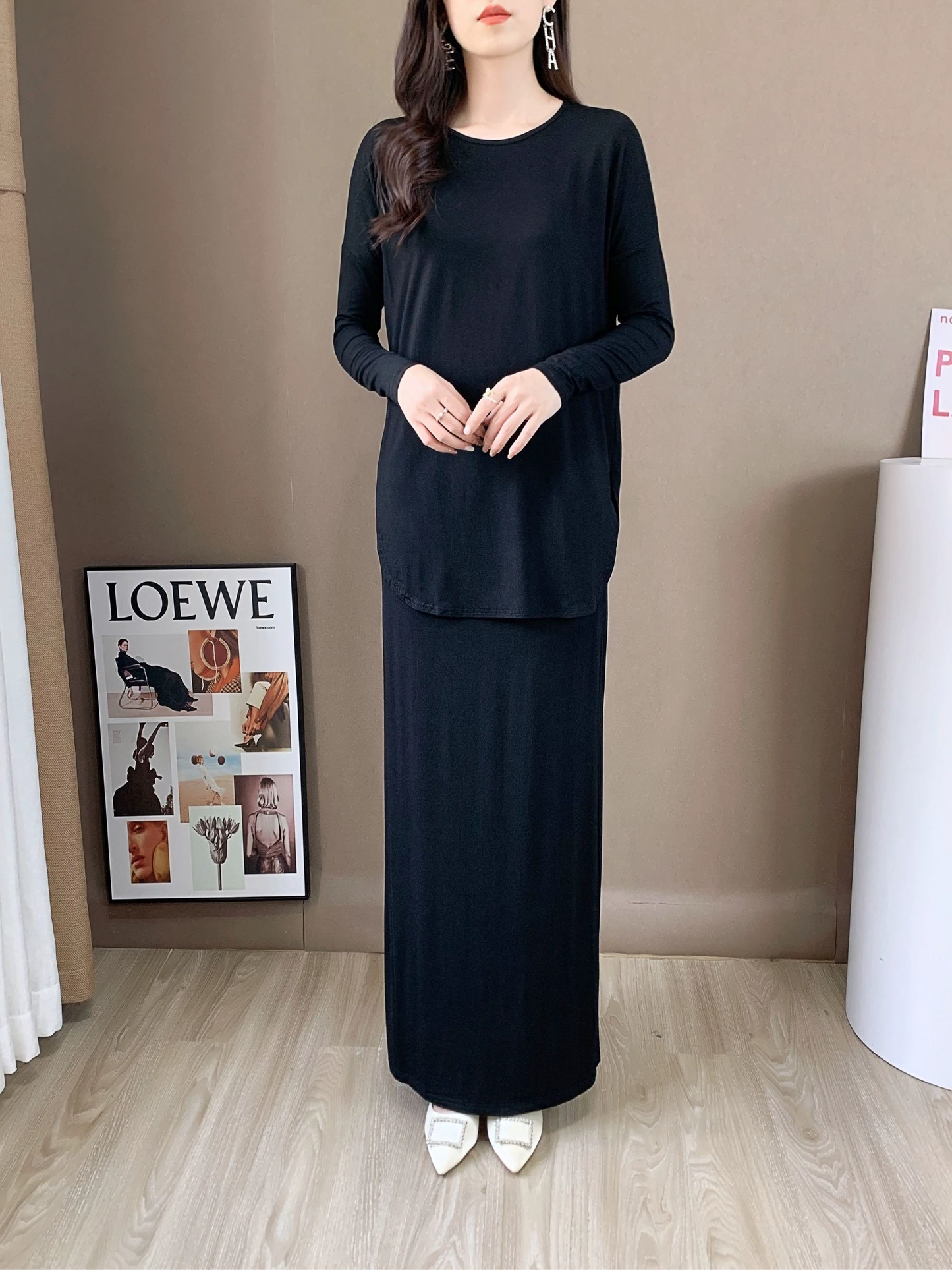 Mid-Length Long Sleeve Top (L-1806-4 )