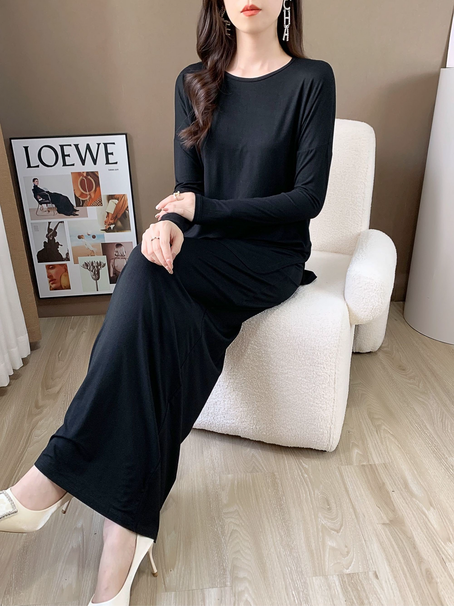 Mid-Length Long Sleeve Top (L-1806-4 )